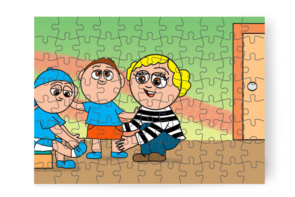 Elindulnak a plázába – Márky elveszik a plázában puzzle, 88 darab [TC46-05-P88]