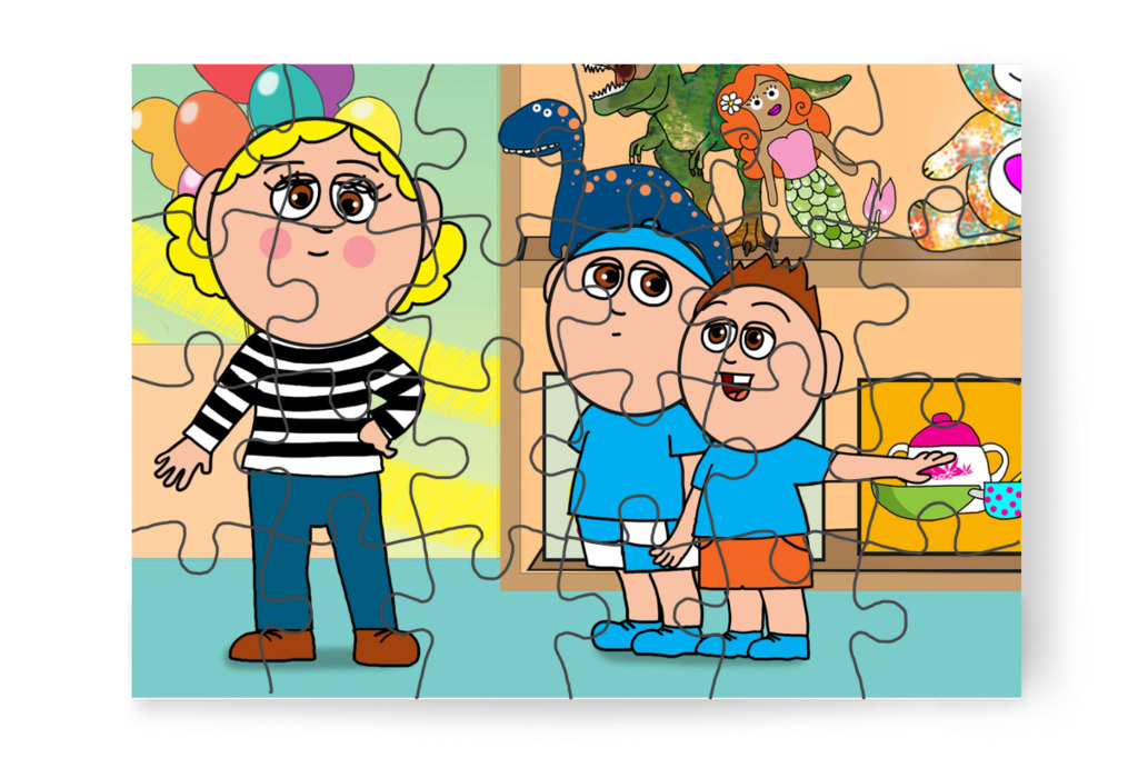 Marci a kirakókat keresi – Márky elveszik a plázában puzzle, 24 darab [TC46-22-P24]