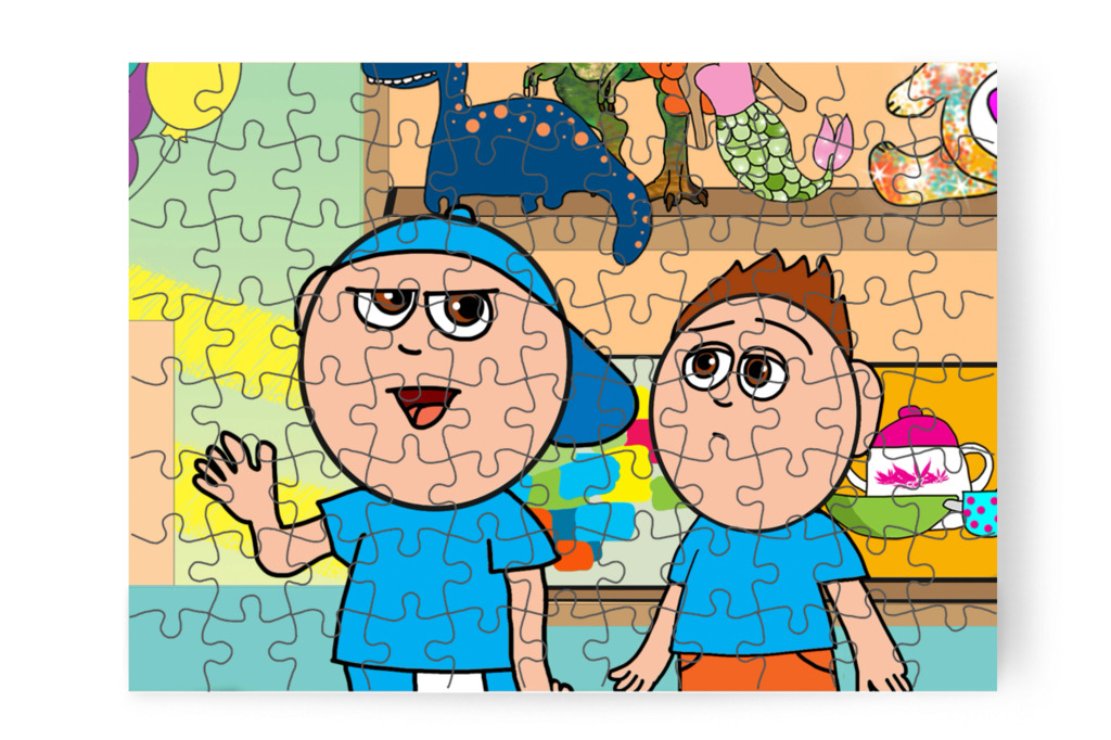 Márky a legókhoz menne – Márky elveszik a plázában puzzle, 88 darab [TC46-23-P88]