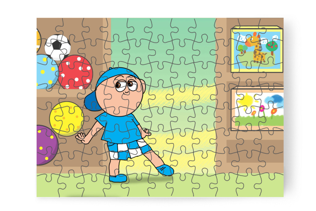 Márky elsurran a legókhoz – Márky elveszik a plázában puzzle, 88 darab [TC46-30-P88]
