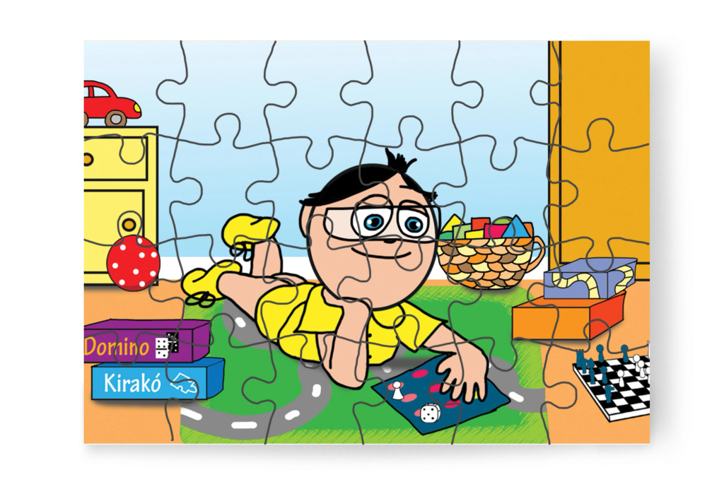 Tamás egyre figyelmetlenebb – Tamás fogorvoshoz megy puzzle, 24 darab [TC47-08-P24]