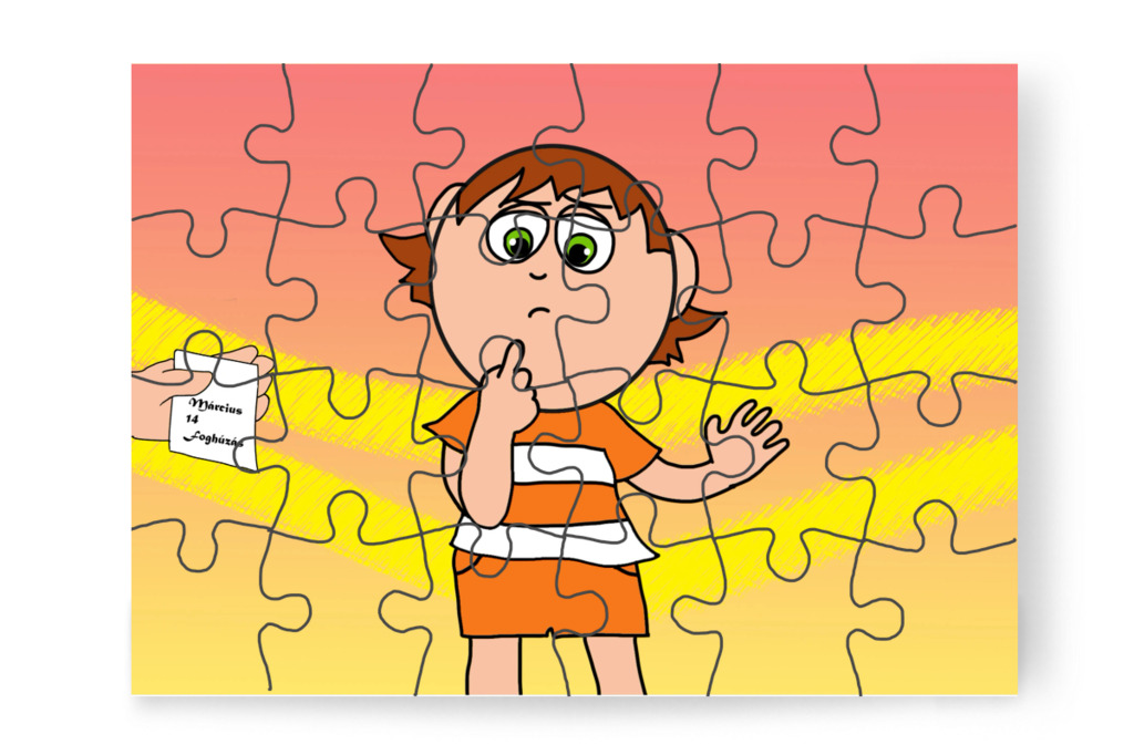 A fogorvos a fogakat vizsgálja – Tamás fogorvoshoz megy puzzle, 24 darab [TC47-13-P24]