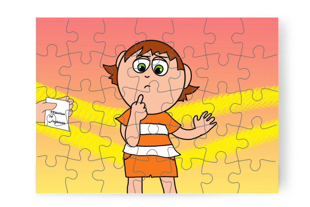 A fogorvos a fogakat vizsgálja – Tamás fogorvoshoz megy puzzle, 35 darab [TC47-13-P35]