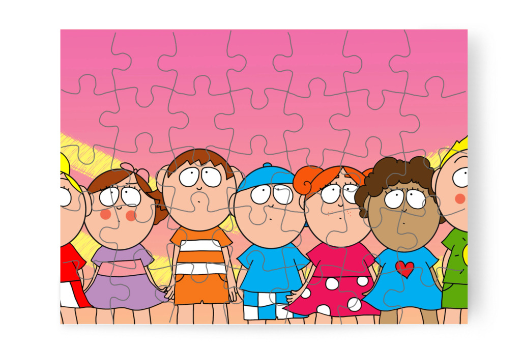 Hét gyerek fél a fogorvostól – Tamás fogorvoshoz megy puzzle, 35 darab [TC47-14-P35]