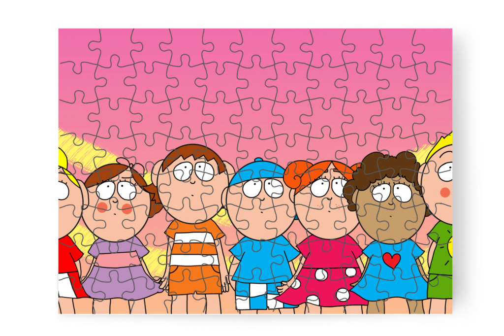 Hét gyerek fél a fogorvostól – Tamás fogorvoshoz megy puzzle, 88 darab [TC47-14-P88]