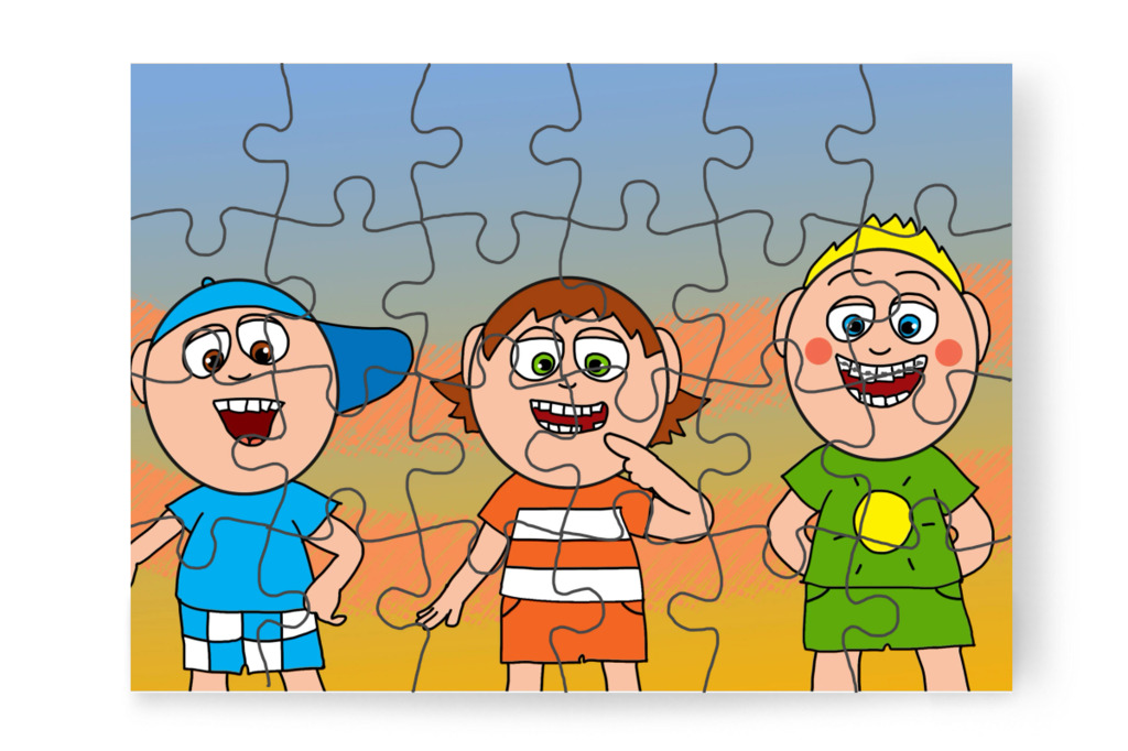 A többieknek van fogászati élményük – Tamás fogorvoshoz megy puzzle, 24 darab [TC47-16-P24]