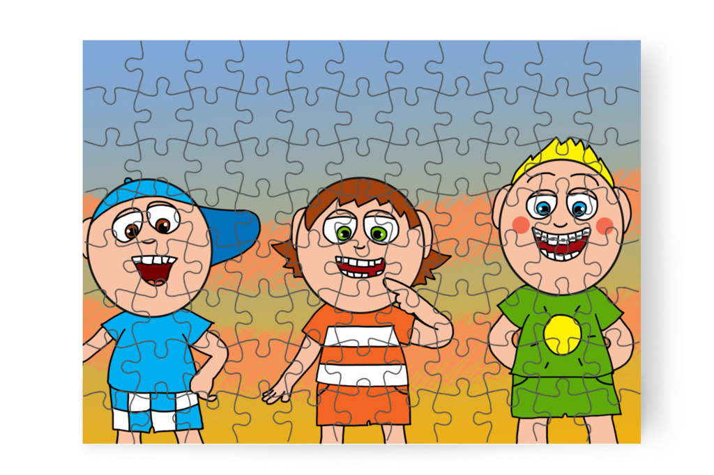 A többieknek van fogászati élményük – Tamás fogorvoshoz megy puzzle, 88 darab [TC47-16-P88]