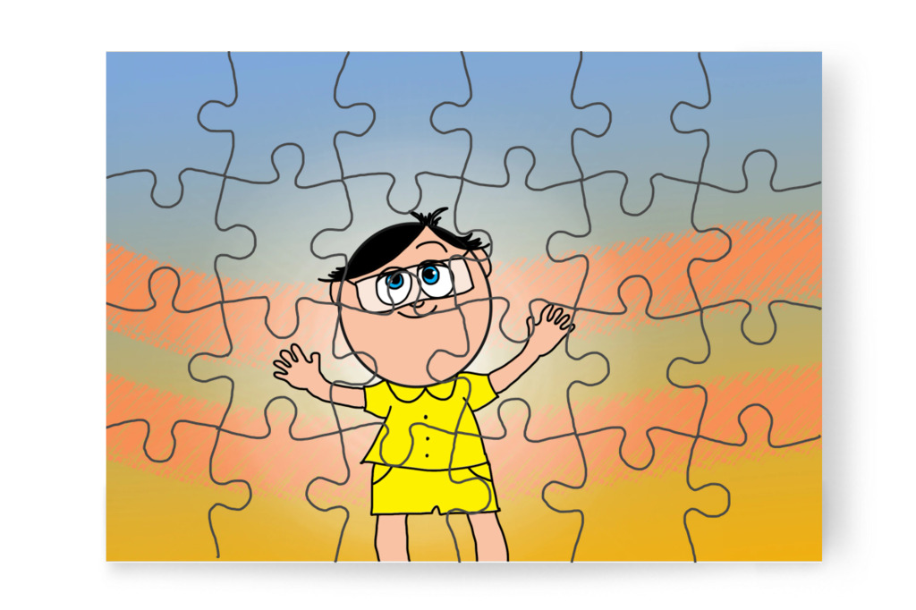 Tamás eddig nyugodt maradt – Tamás fogorvoshoz megy puzzle, 24 darab [TC47-18-P24]