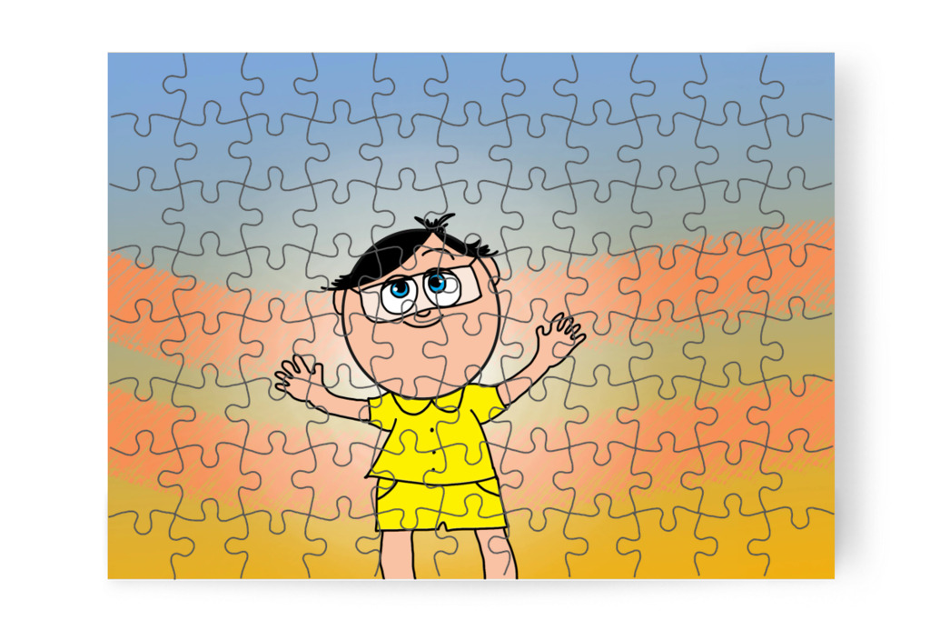 Tamás eddig nyugodt maradt – Tamás fogorvoshoz megy puzzle, 88 darab [TC47-18-P88]