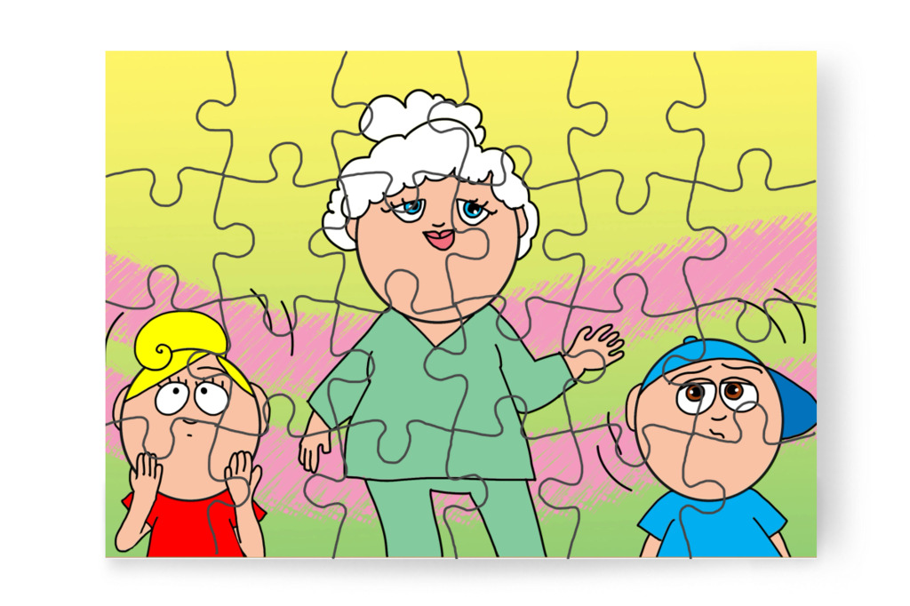 A gyerekek Fúró néninek hívják – Tamás fogorvoshoz megy puzzle, 24 darab [TC47-20-P24]