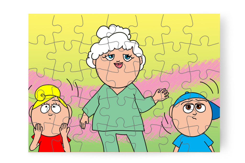 A gyerekek Fúró néninek hívják – Tamás fogorvoshoz megy puzzle, 35 darab [TC47-20-P35]