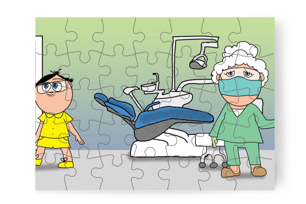 Tamás időpontot kap – Tamás fogorvoshoz megy puzzle, 35 darab [TC47-25-P35]