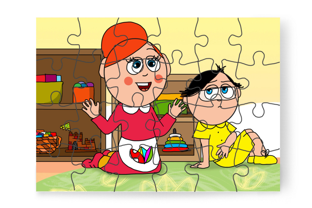 Az óvodában egyedül üldögél – Tamás fogorvoshoz megy puzzle, 24 darab [TC47-36-P24]