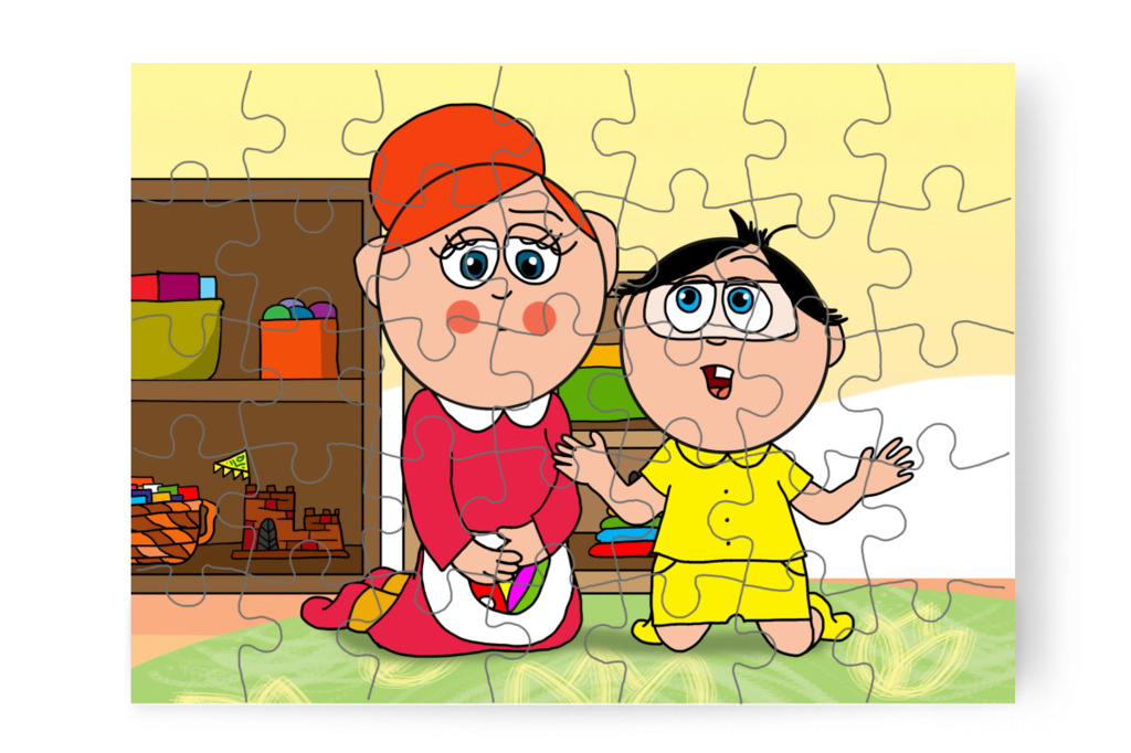 Tamás elmondja Óvónéninek a félelmét – Tamás fogorvoshoz megy puzzle, 35 darab [TC47-37-P35]