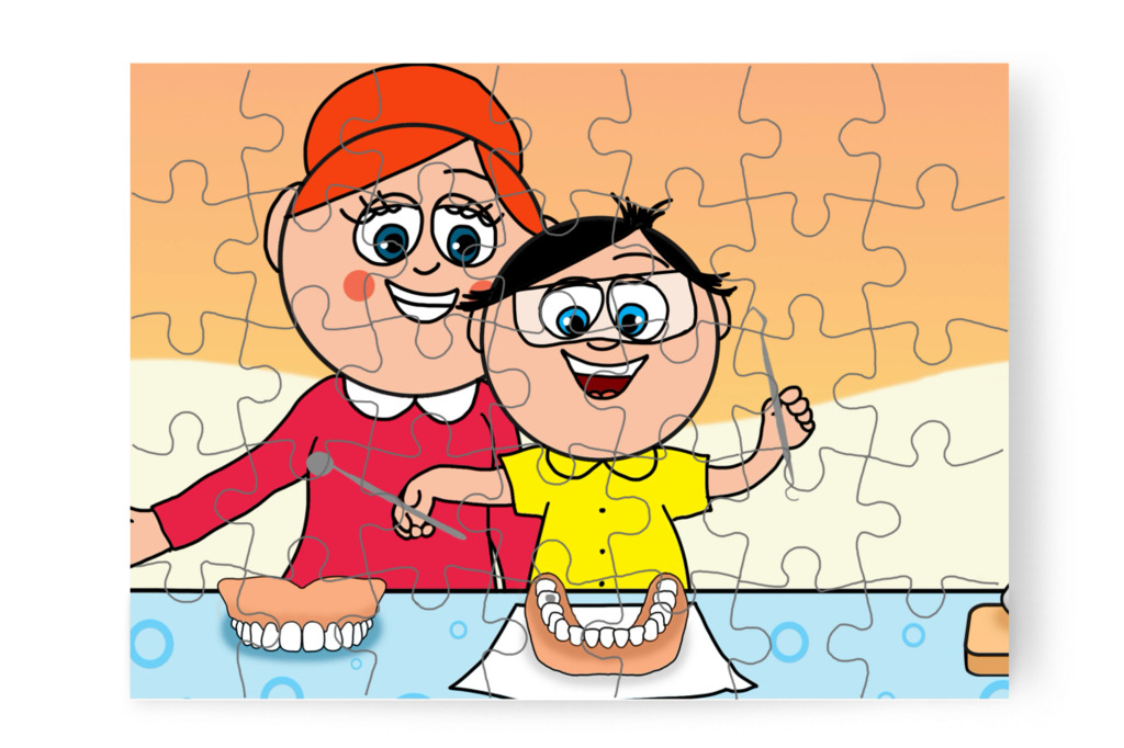 Tamás megérti a játékot – Tamás fogorvoshoz megy puzzle, 35 darab [TC47-41-P35]
