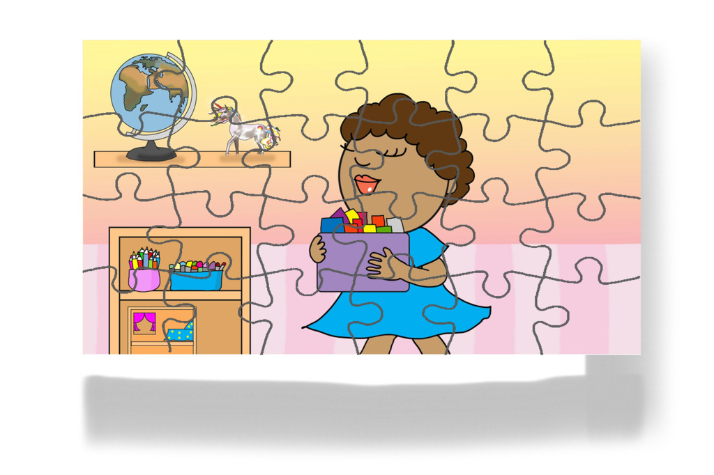 Játék után elpakol – Dolly és a takarítás puzzle, 24 darab [TC49-02-P24]