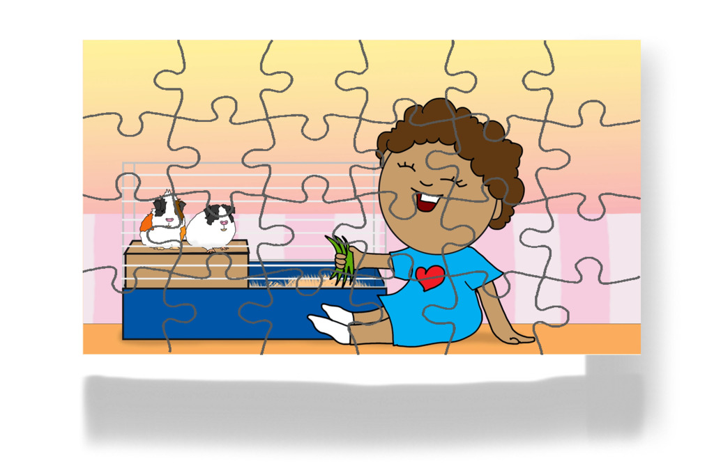 Bubit és Pufit is eteti – Dolly és a takarítás puzzle, 24 darab [TC49-05-P24]