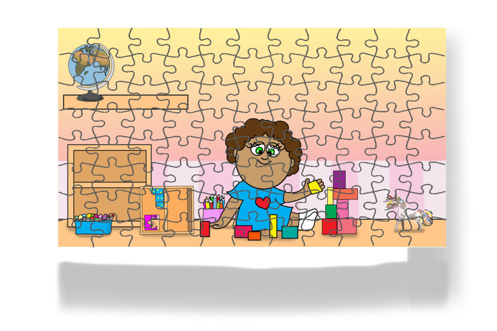 Dolly nem pakolja el a játékokat – Dolly és a takarítás puzzle, 88 darab [TC49-13-P88]