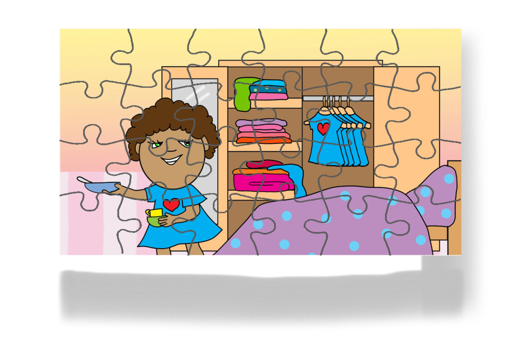 A koszos edények a szobában maradnak – Dolly és a takarítás puzzle, 24 darab [TC49-15-P24]