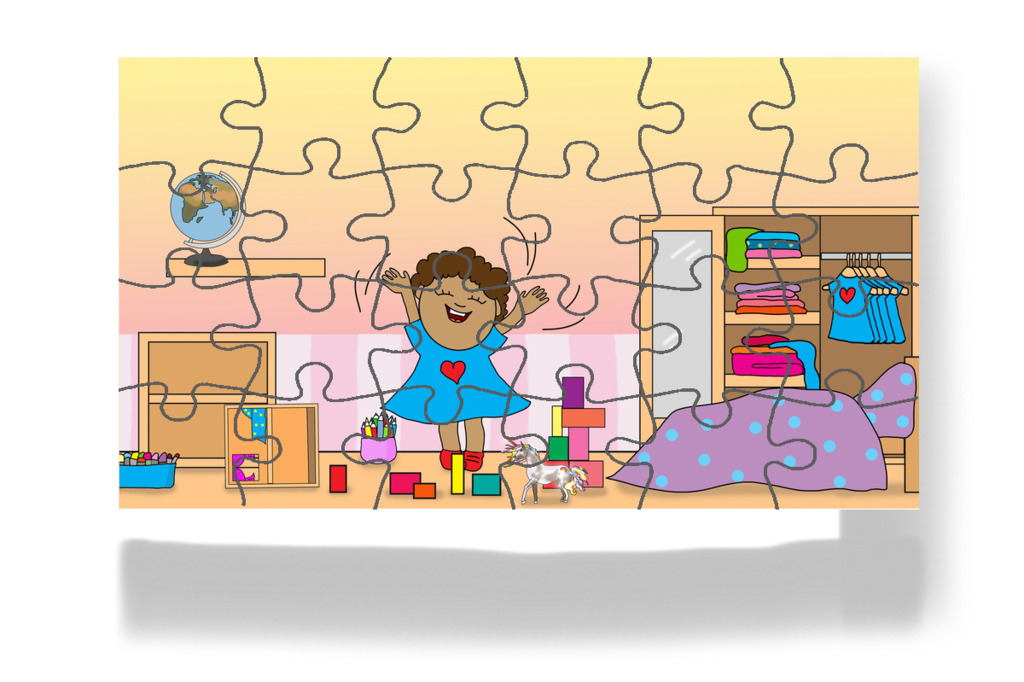 Napokig nő a rendetlenség – Dolly és a takarítás puzzle, 24 darab [TC49-17-P24]