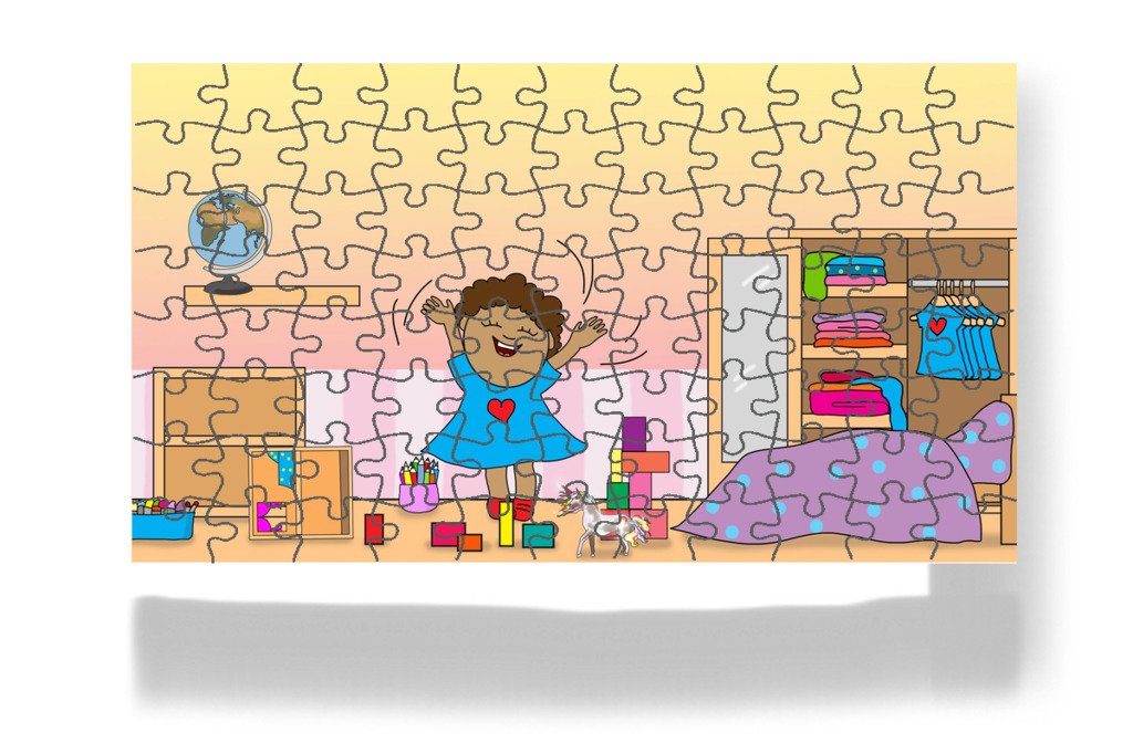 Napokig nő a rendetlenség – Dolly és a takarítás puzzle, 88 darab [TC49-17-P88]