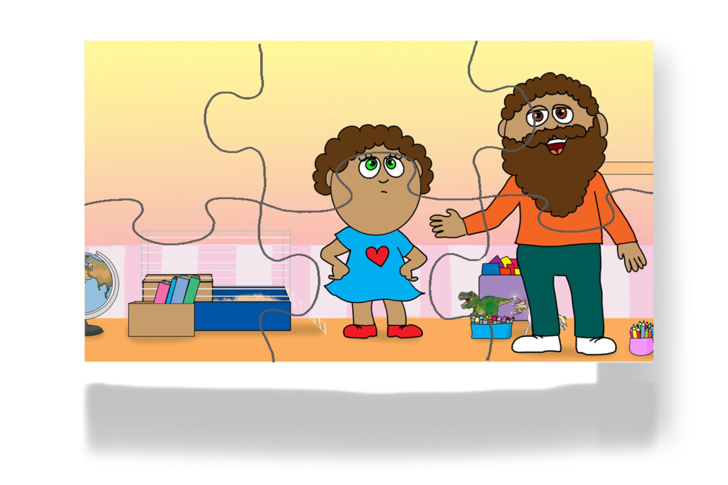Apa keresni kezdi a malacokat – Dolly és a takarítás puzzle, 6 darab [TC49-20-P06]