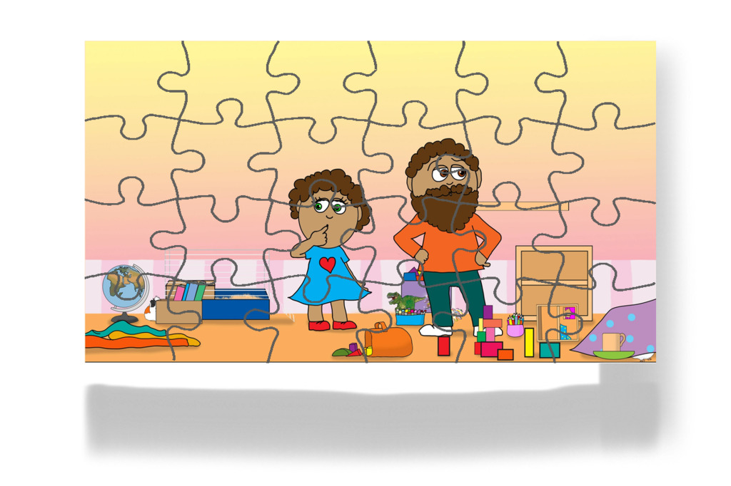 Mindenhol rendetlenség van – Dolly és a takarítás puzzle, 24 darab [TC49-21-P24]