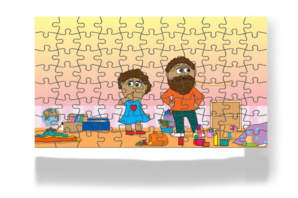 Mindenhol rendetlenség van – Dolly és a takarítás puzzle, 88 darab [TC49-21-P88]