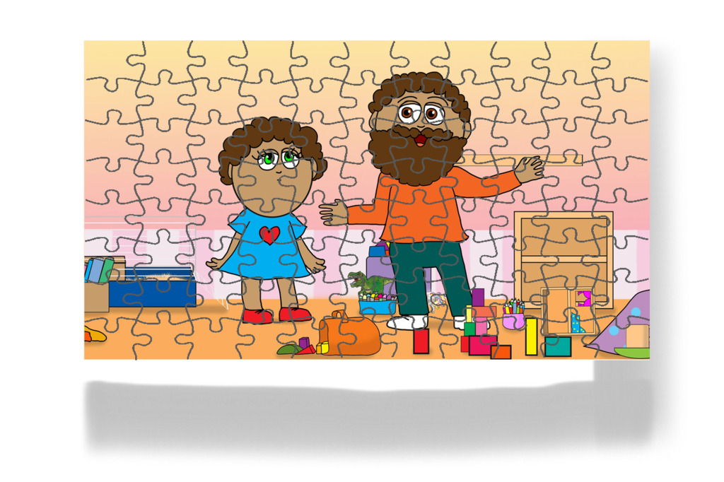 A ruhák és az ágy alatt keresnek – Dolly és a takarítás puzzle, 88 darab [TC49-22-P88]
