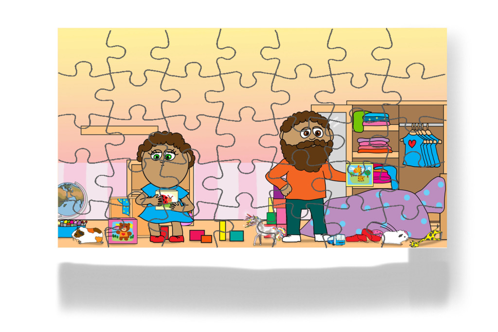 A malacok mindig odébb futnak – Dolly és a takarítás puzzle, 35 darab [TC49-25-P35]