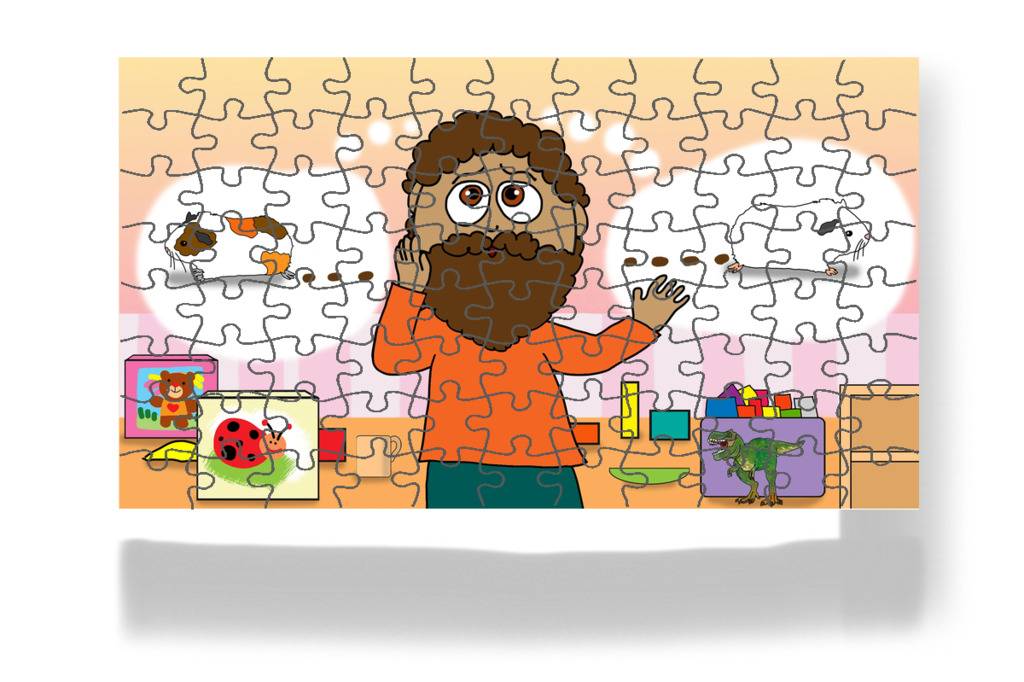 Anya hamarosan hazaér – Dolly és a takarítás puzzle, 88 darab [TC49-27-P88]
