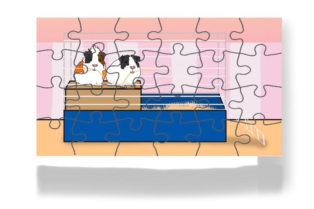 Bubi és Pufi visszatérnek a ketrecbe – Dolly és a takarítás puzzle, 24 darab [TC49-34-P24]