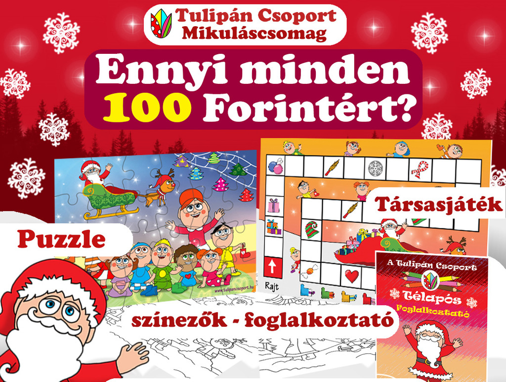 🎅 A Mikulásra ajándékcsomagunk🎁 most mindössze 100 Ft!