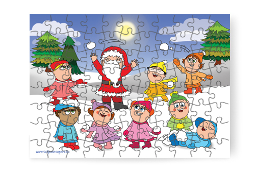 88 db - os puzzle: Hógolyózzunk!