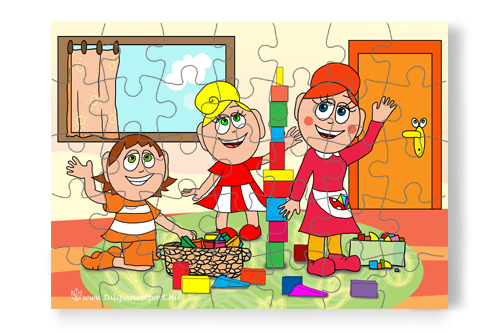 35 db - os puzzle: Építs velünk!