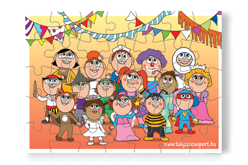 35 db - os puzzle: Farsang