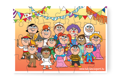 24 db - os puzzle: Farsang